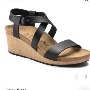 Papillio by Birkenstock Sibyl Wedge Sandals 41 boho vacation travel minimalist